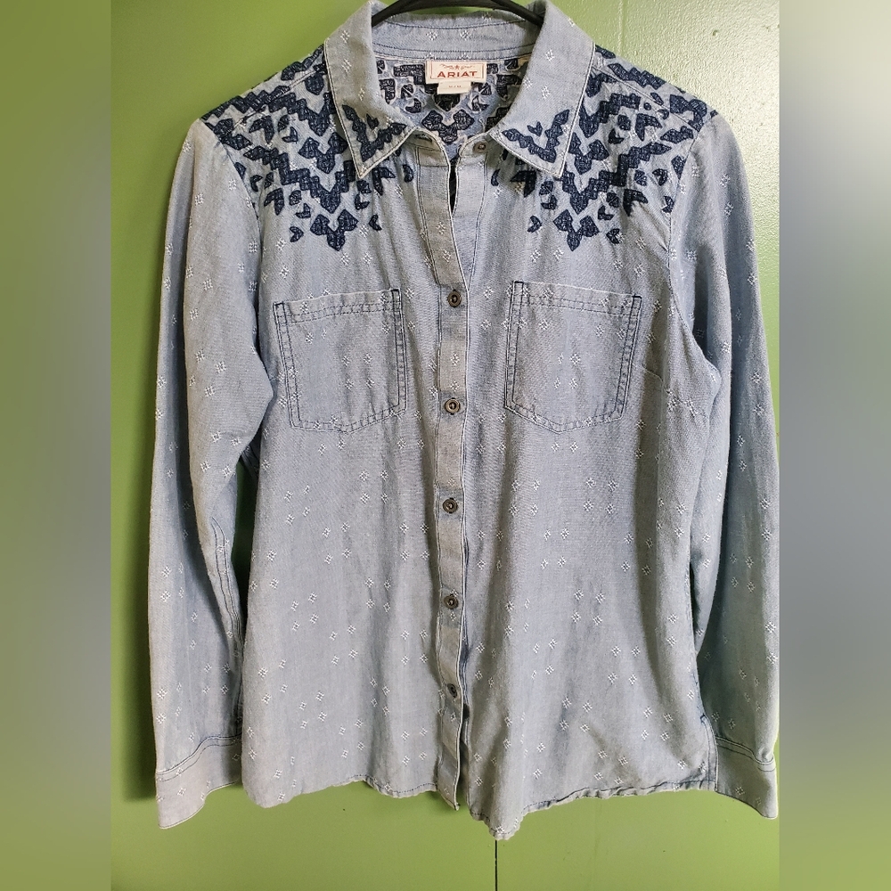 Ariat Blue Patterned Shirt